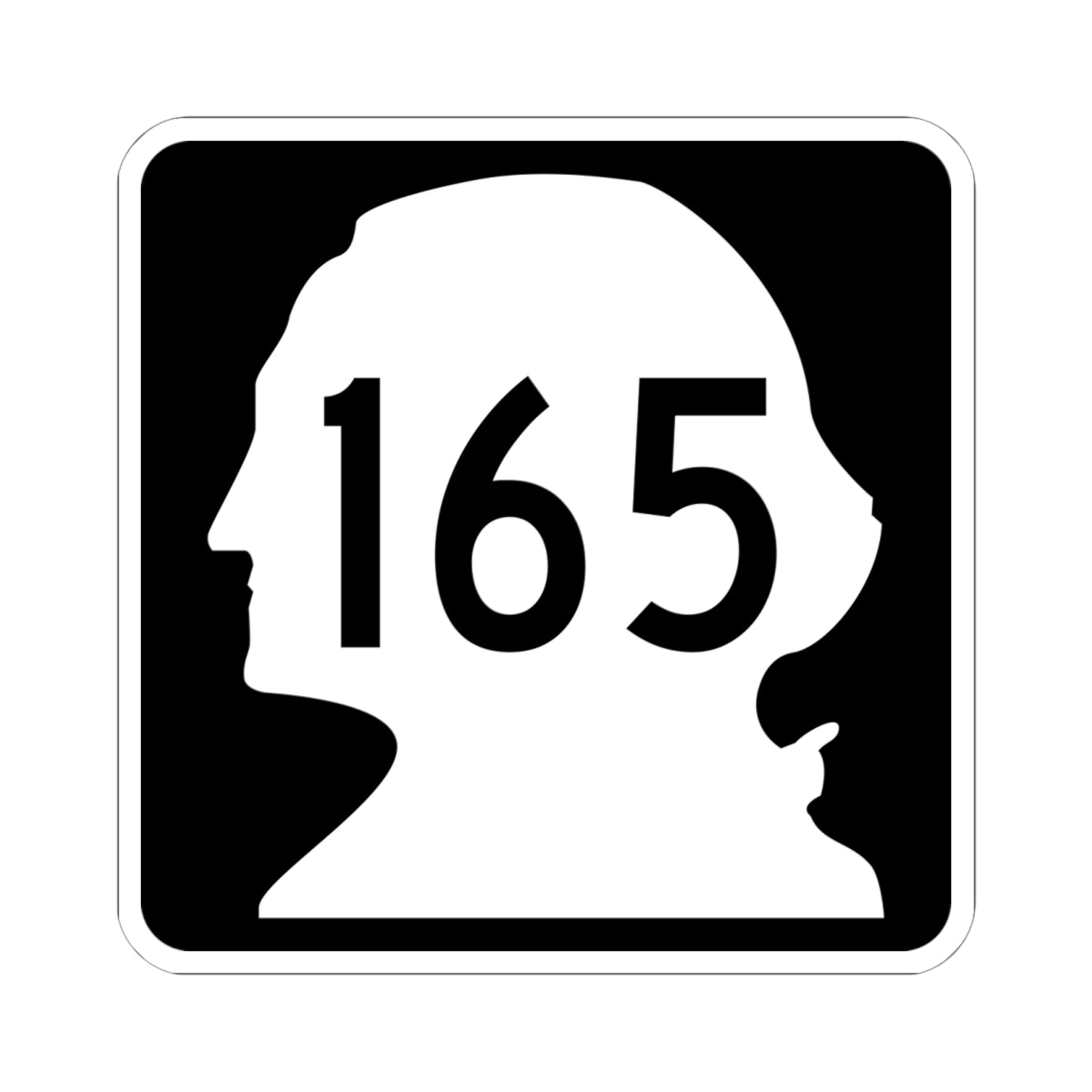 WA-165 (Washington) (Road Sign) STICKER Vinyl Kiss-Cut Decal