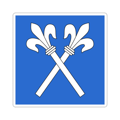 CHE Fluntern ZH Flag (Switzerland) STICKER Vinyl Kiss-Cut Decal