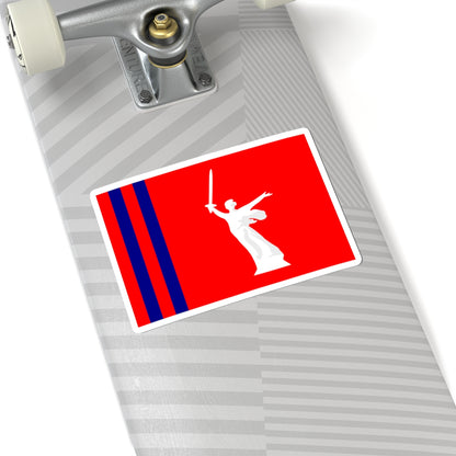Flag of Volgograd Oblast (Russia) STICKER Vinyl Kiss-Cut Decal
