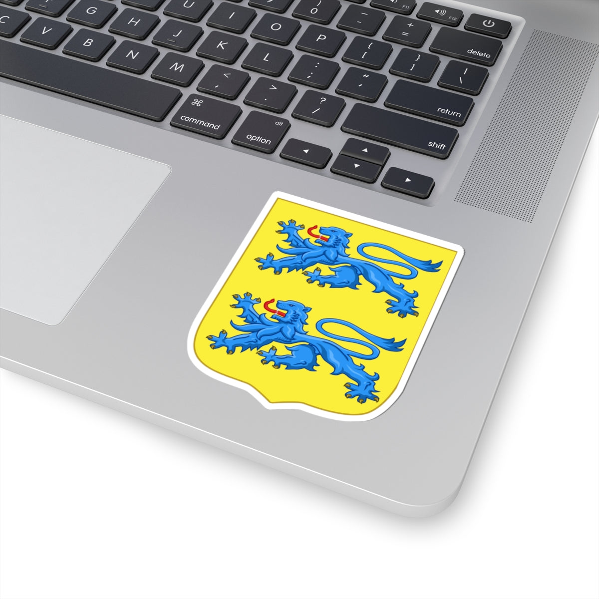 Armoiries Duché de Schleswig (Denmark) (Coat of Arms) STICKER Vinyl Kiss-Cut Decal
