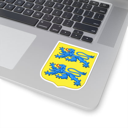 Armoiries Duché de Schleswig (Denmark) (Coat of Arms) STICKER Vinyl Kiss-Cut Decal
