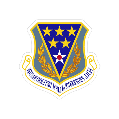 321st Air Expeditionary Wing (U.S. Air Force) REVERSE PRINT Transparent STICKER-3" × 3"-The Sticker Space