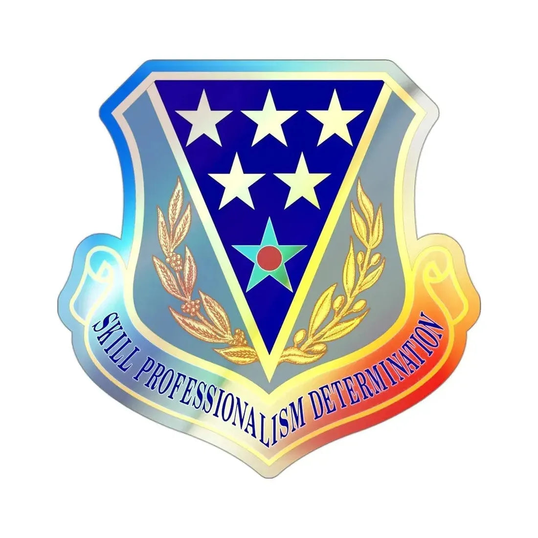 321st Air Expeditionary Wing (U.S. Air Force) Holographic STICKER Die-Cut Vinyl Decal 3 Inch Holographic - The Sticker Space