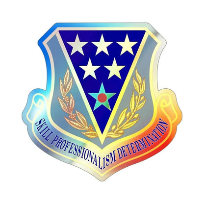 321st Air Expeditionary Wing (U.S. Air Force) Holographic STICKER Die-Cut Vinyl Decal 6 Inch Holographic - The Sticker Space