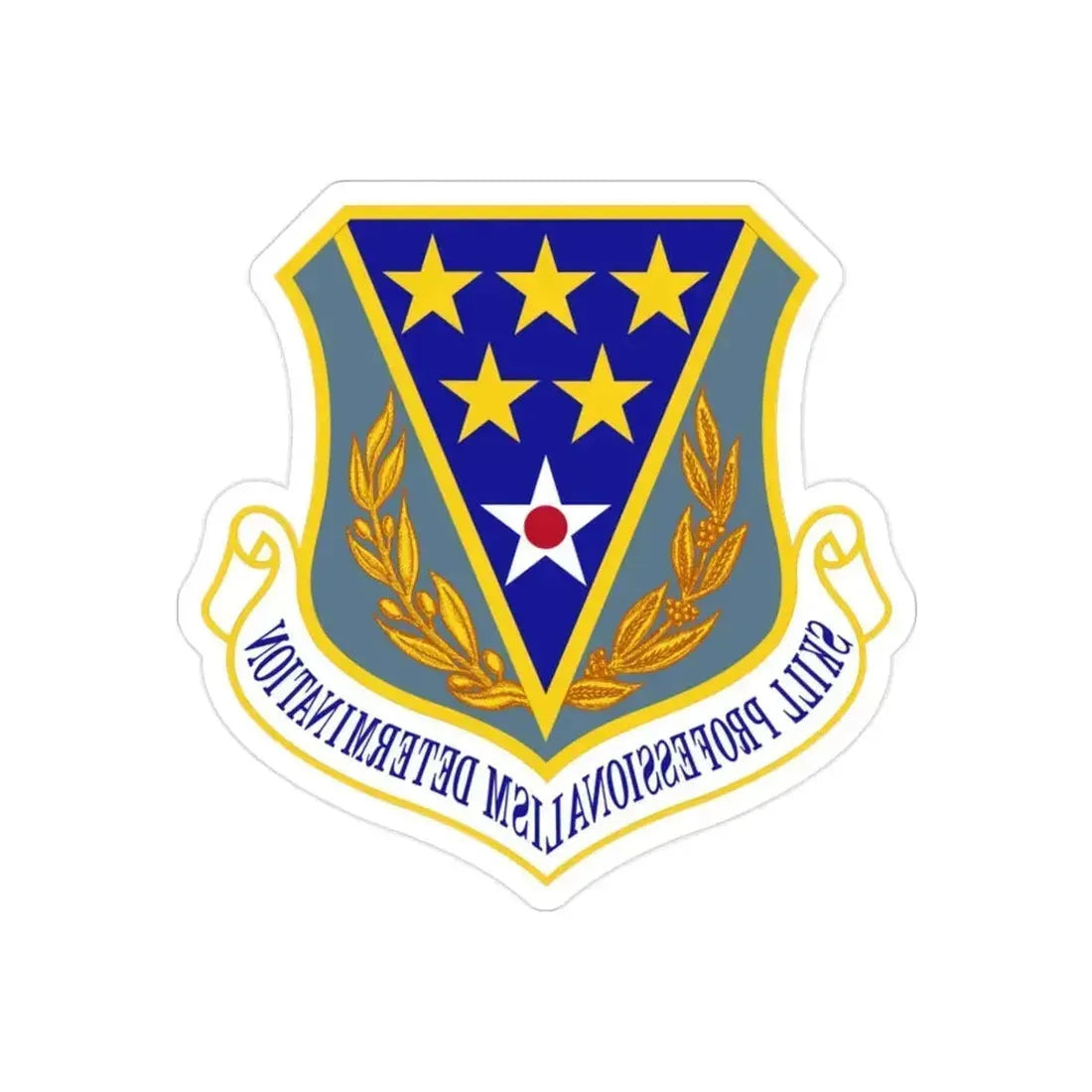 321st Air Expeditionary Wing (U.S. Air Force) REVERSE PRINT Transparent Die-Cut STICKER 2 Inch Die-Cut Transparent - The Sticker Space