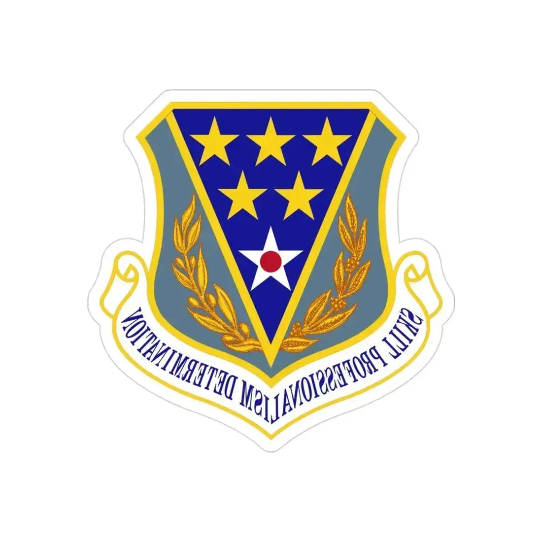 321st Air Expeditionary Wing (U.S. Air Force) REVERSE PRINT Transparent Die-Cut STICKER 3 Inch Die-Cut Transparent - The Sticker Space