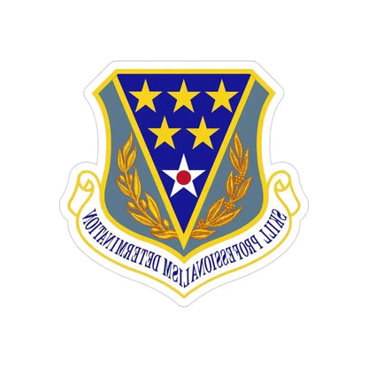 321st Air Expeditionary Wing (U.S. Air Force) REVERSE PRINT Transparent Die-Cut STICKER 4 Inch Die-Cut Transparent - The Sticker Space