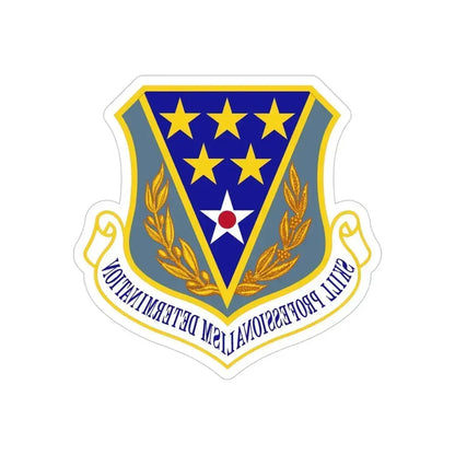 321st Air Expeditionary Wing (U.S. Air Force) REVERSE PRINT Transparent Die-Cut STICKER 5 Inch Die-Cut Transparent - The Sticker Space