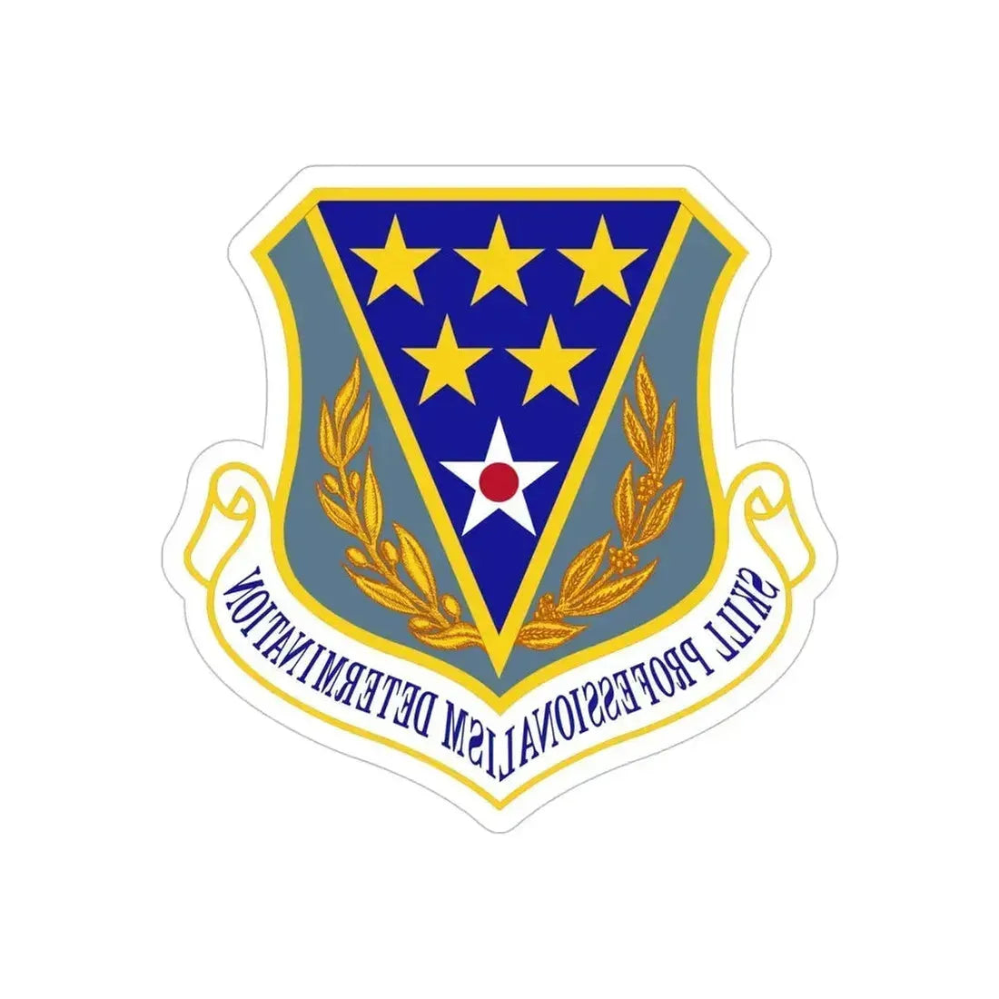 321st Air Expeditionary Wing (U.S. Air Force) REVERSE PRINT Transparent Die-Cut STICKER 6 Inch Die-Cut Transparent - The Sticker Space