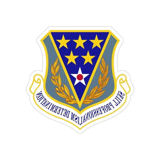 321st Air Expeditionary Wing (U.S. Air Force) REVERSE PRINT Transparent Die-Cut STICKER 6 Inch Die-Cut Transparent - The Sticker Space