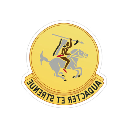 322 Cavalry Regiment (U.S. Army) REVERSE PRINT Transparent STICKER-5" × 5"-The Sticker Space