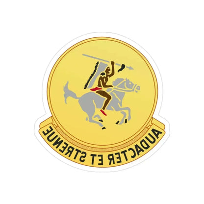 322 Cavalry Regiment (U.S. Army) REVERSE PRINT Transparent Die-Cut STICKER 2 Inch Die-Cut Transparent - The Sticker Space