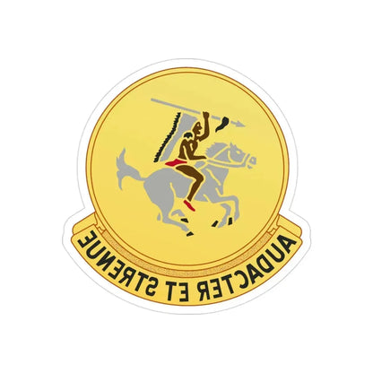 322 Cavalry Regiment (U.S. Army) REVERSE PRINT Transparent Die-Cut STICKER - The Sticker Space