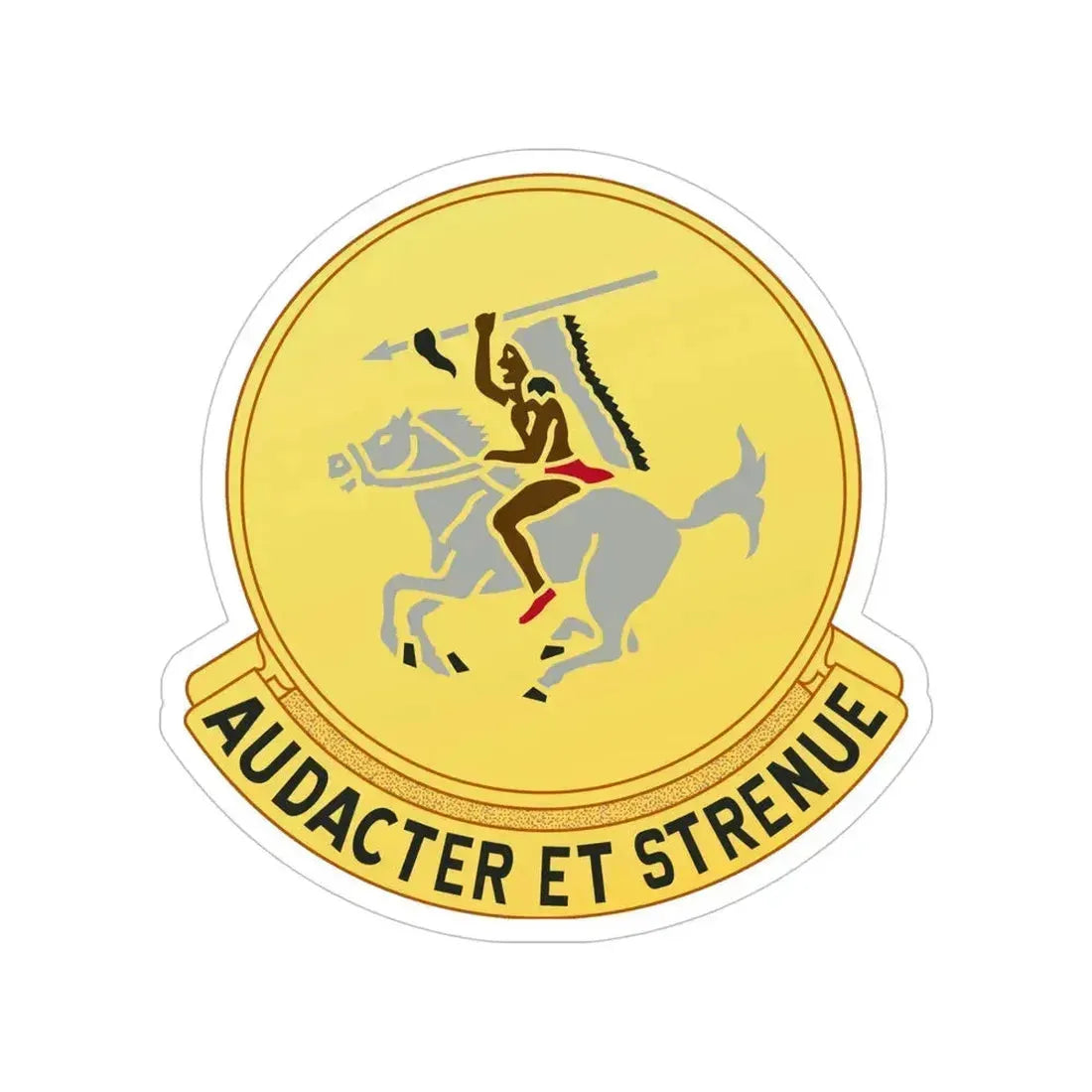 322 Cavalry Regiment (U.S. Army) Transparent STICKER Die-Cut Vinyl Decal 5 Inch - The Sticker Space