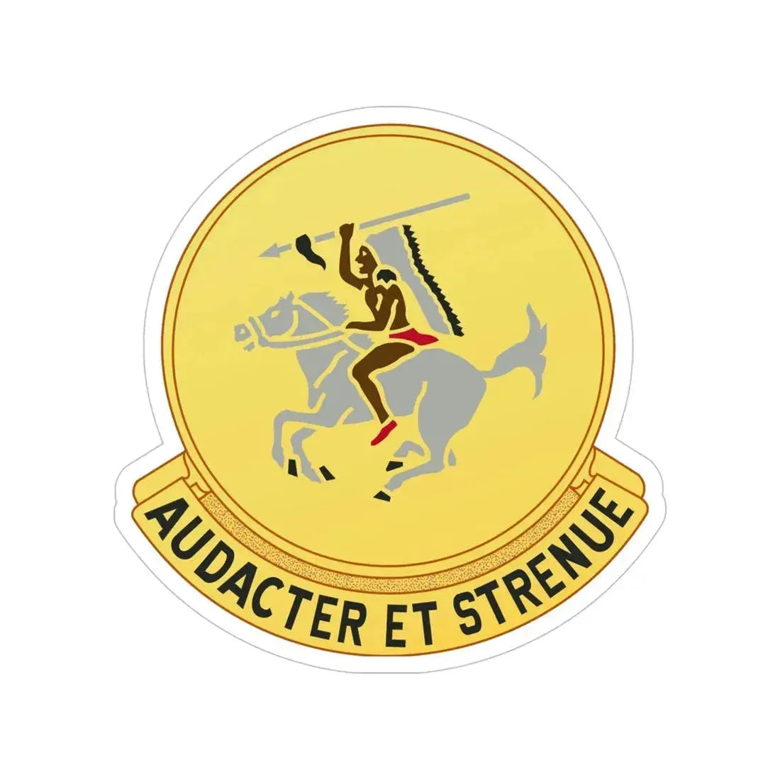 322 Cavalry Regiment (U.S. Army) Transparent STICKER Die-Cut Vinyl Decal - The Sticker Space