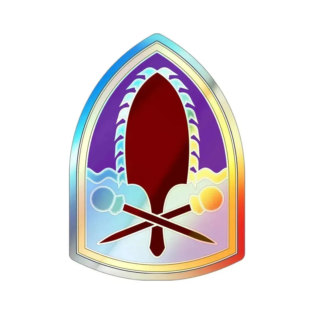 322 Civil Affairs Brigade (U.S. Army) Holographic STICKER Die-Cut Vinyl Decal - The Sticker Space