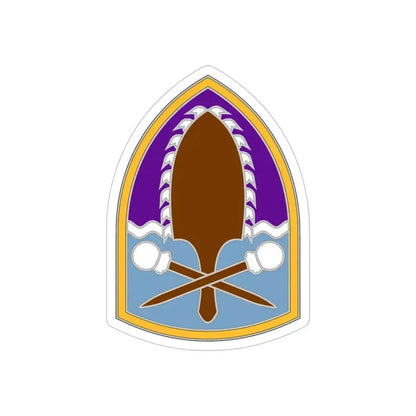 322 Civil Affairs Brigade (U.S. Army) REVERSE PRINT Transparent Die-Cut STICKER 6 Inch Die-Cut Transparent - The Sticker Space