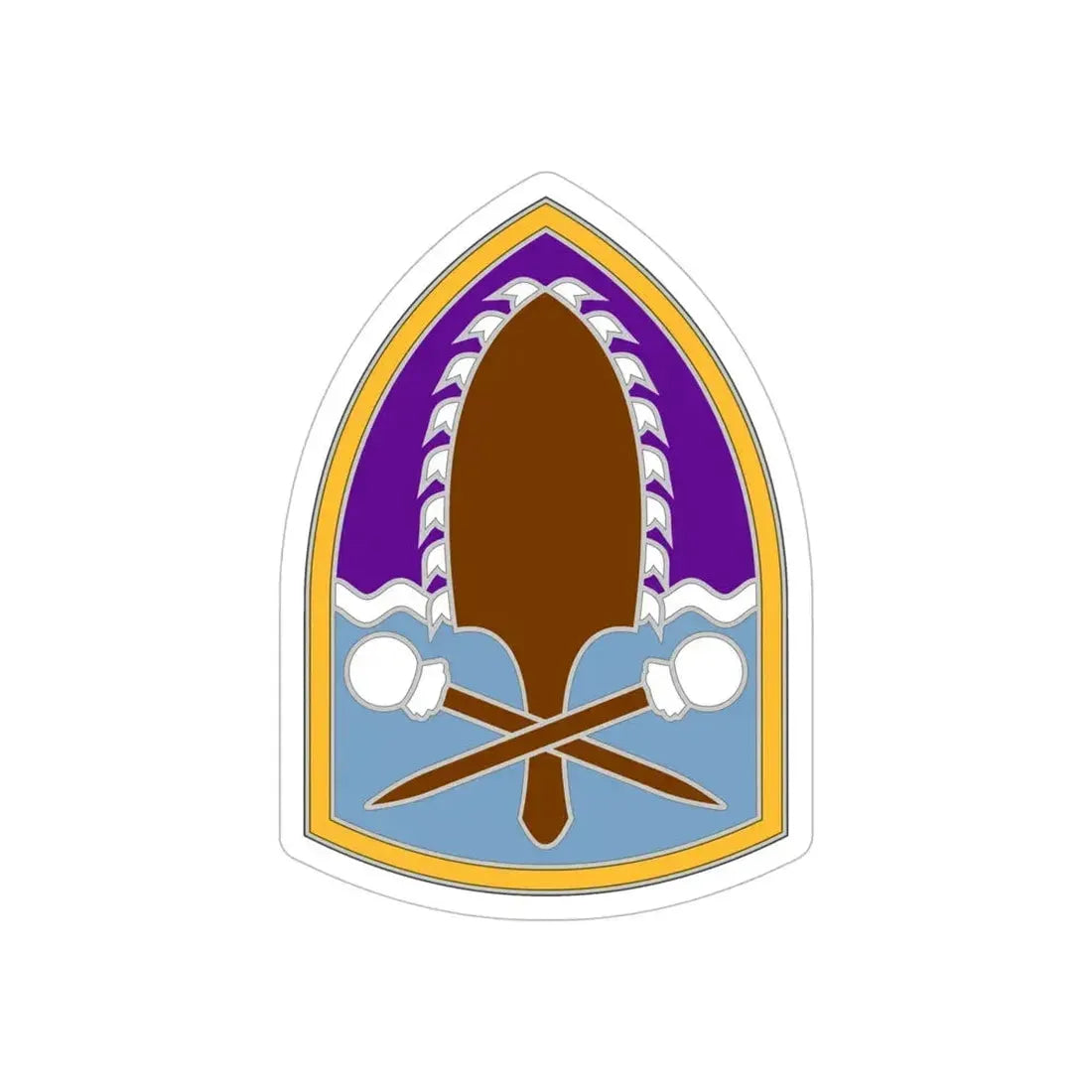 322 Civil Affairs Brigade (U.S. Army) REVERSE PRINT Transparent Die-Cut STICKER - The Sticker Space