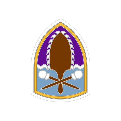 322 Civil Affairs Brigade (U.S. Army) REVERSE PRINT Transparent Die-Cut STICKER - The Sticker Space