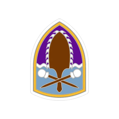 322 Civil Affairs Brigade (U.S. Army) REVERSE PRINT Transparent Die-Cut STICKER - The Sticker Space