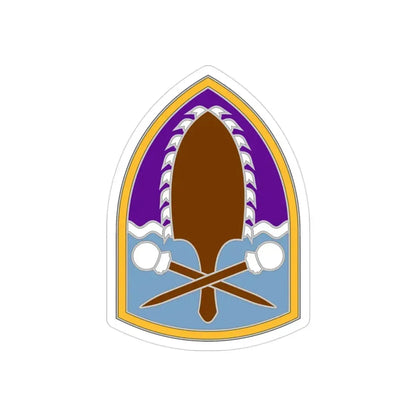 322 Civil Affairs Brigade (U.S. Army) REVERSE PRINT Transparent Die-Cut STICKER - The Sticker Space