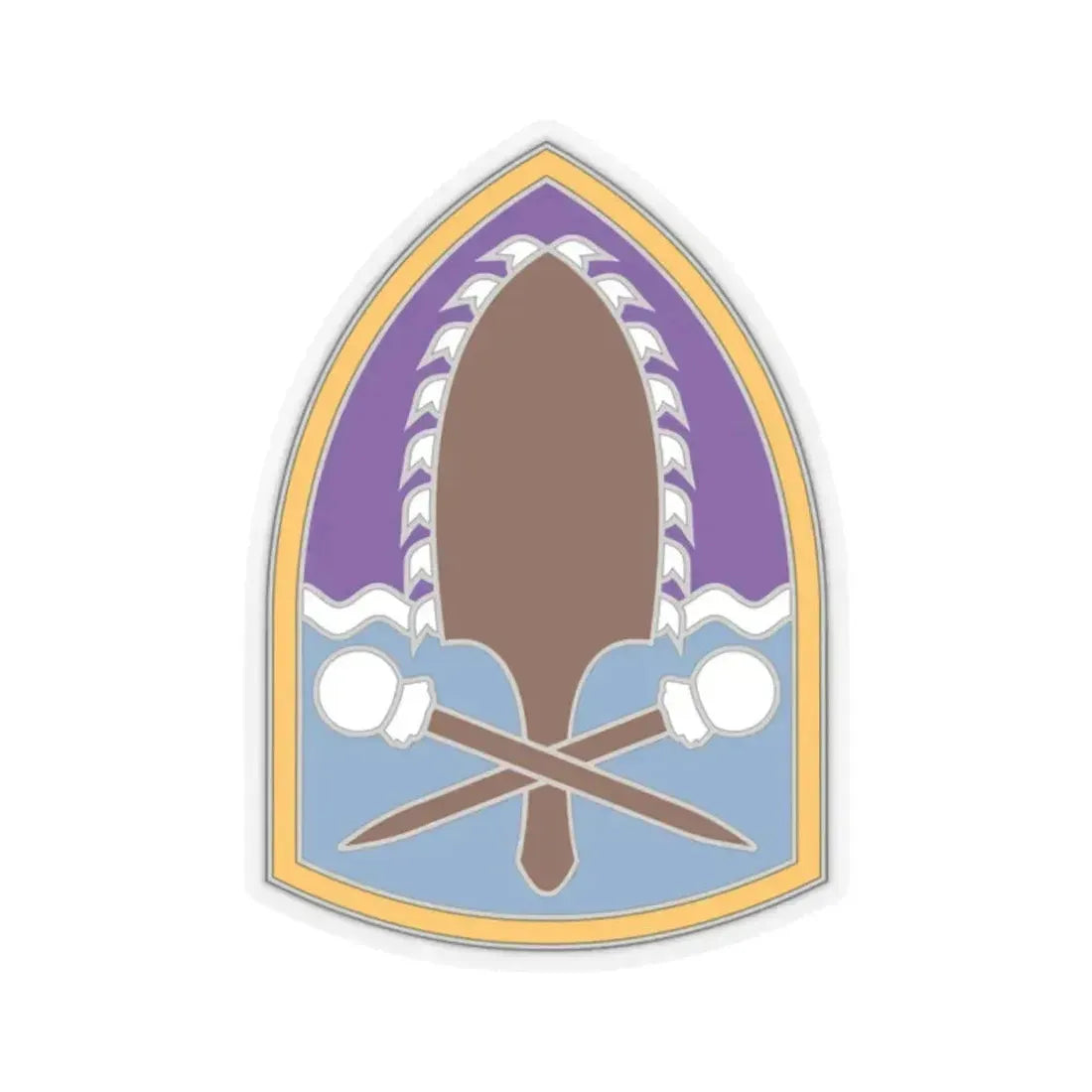 322 Civil Affairs Brigade (U.S. Army) STICKER Vinyl Kiss-Cut Decal 2 Inch Transparent - The Sticker Space