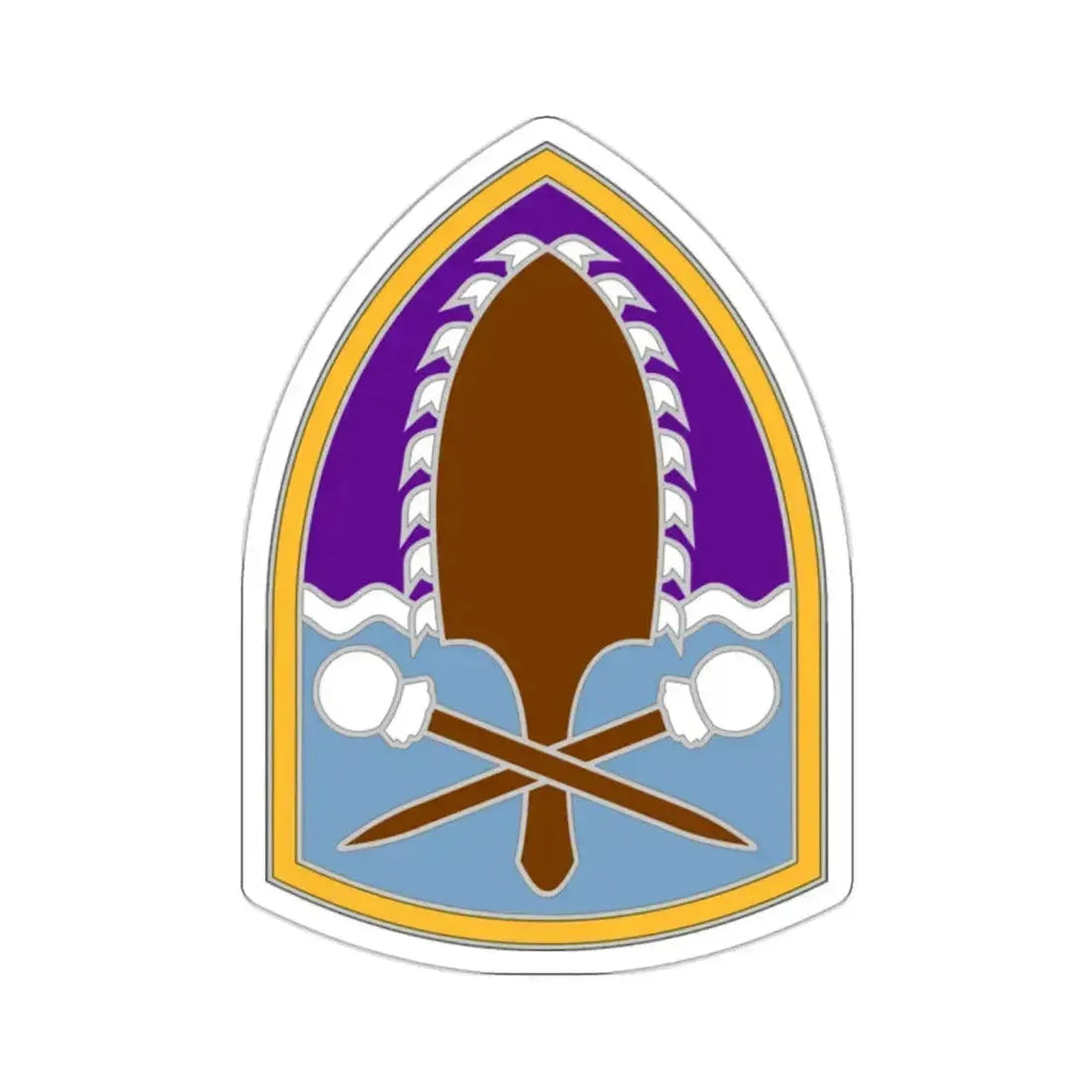 322 Civil Affairs Brigade (U.S. Army) STICKER Vinyl Kiss-Cut Decal 2 Inch White - The Sticker Space