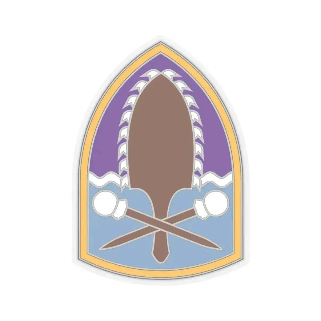 322 Civil Affairs Brigade (U.S. Army) STICKER Vinyl Kiss-Cut Decal 3 Inch Transparent - The Sticker Space