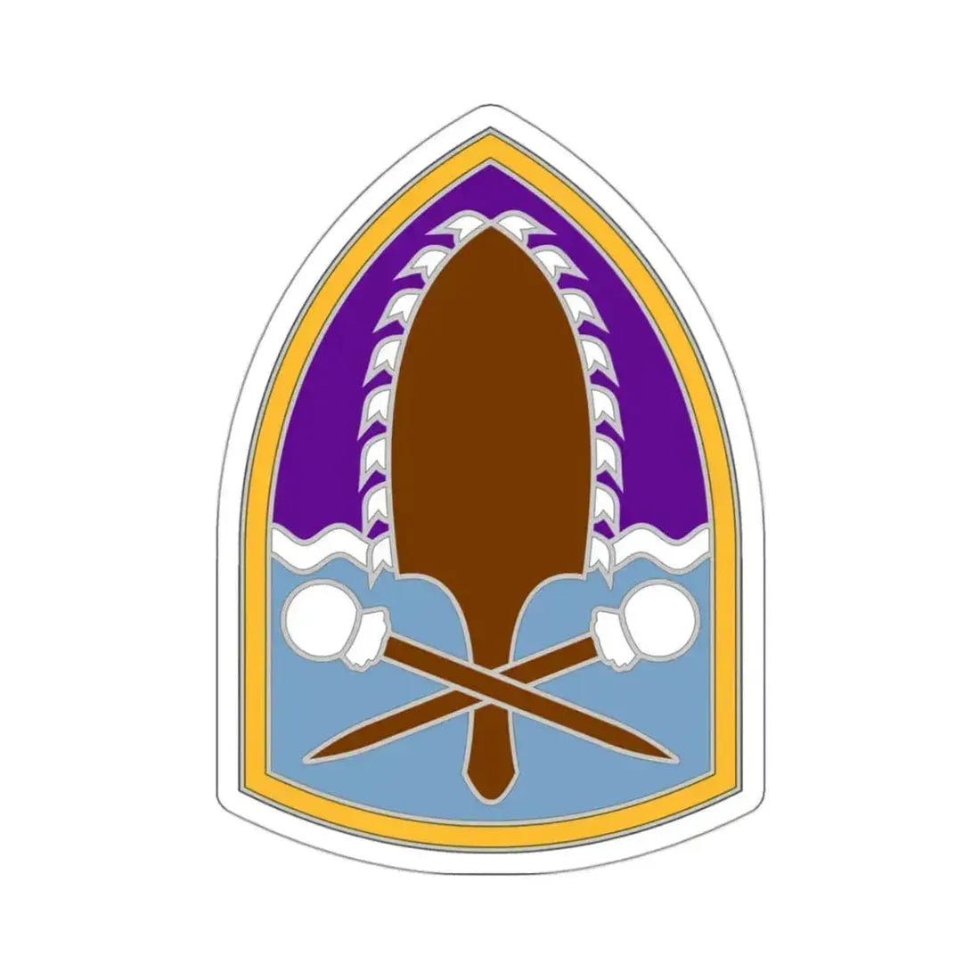 322 Civil Affairs Brigade (U.S. Army) STICKER Vinyl Kiss-Cut Decal 3 Inch White - The Sticker Space