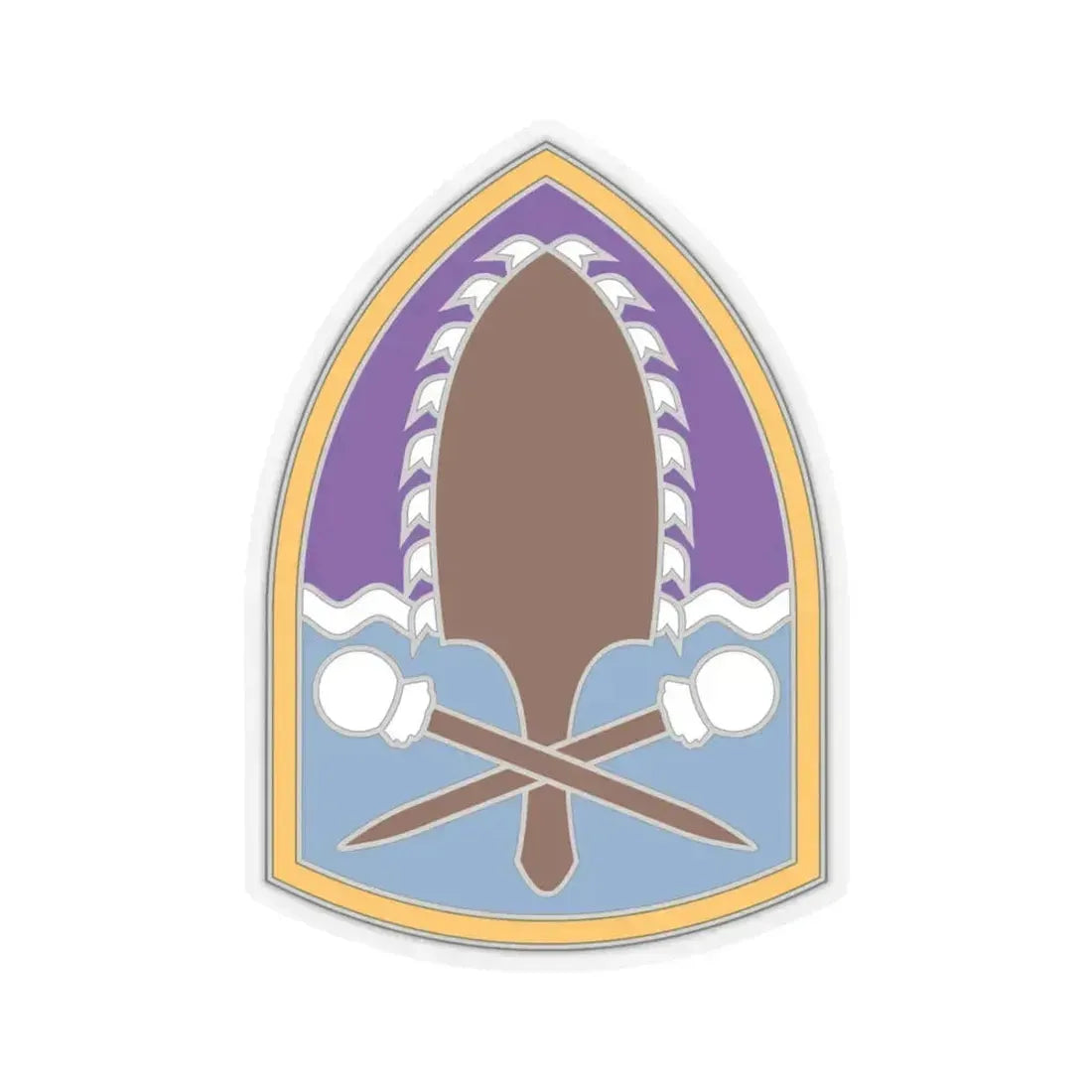 322 Civil Affairs Brigade (U.S. Army) STICKER Vinyl Kiss-Cut Decal 4 Inch Transparent - The Sticker Space