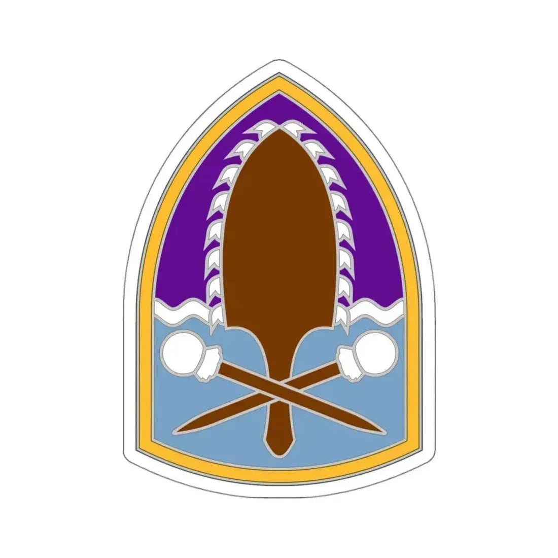 322 Civil Affairs Brigade (U.S. Army) STICKER Vinyl Kiss-Cut Decal 4 Inch White - The Sticker Space