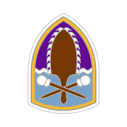 322 Civil Affairs Brigade (U.S. Army) STICKER Vinyl Kiss-Cut Decal 4 Inch White - The Sticker Space