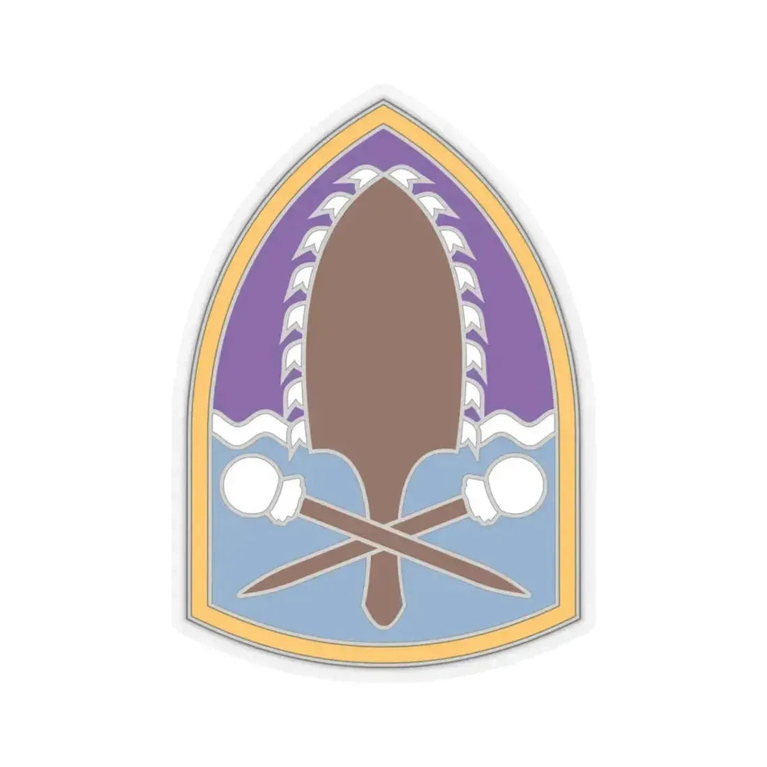 322 Civil Affairs Brigade (U.S. Army) STICKER Vinyl Kiss-Cut Decal 6 Inch Transparent - The Sticker Space