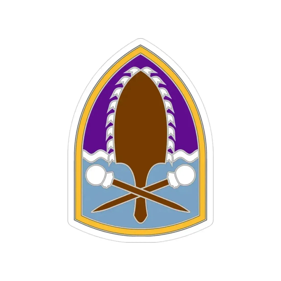 322 Civil Affairs Brigade (U.S. Army) Transparent STICKER Die-Cut Vinyl Decal 3 Inch - The Sticker Space