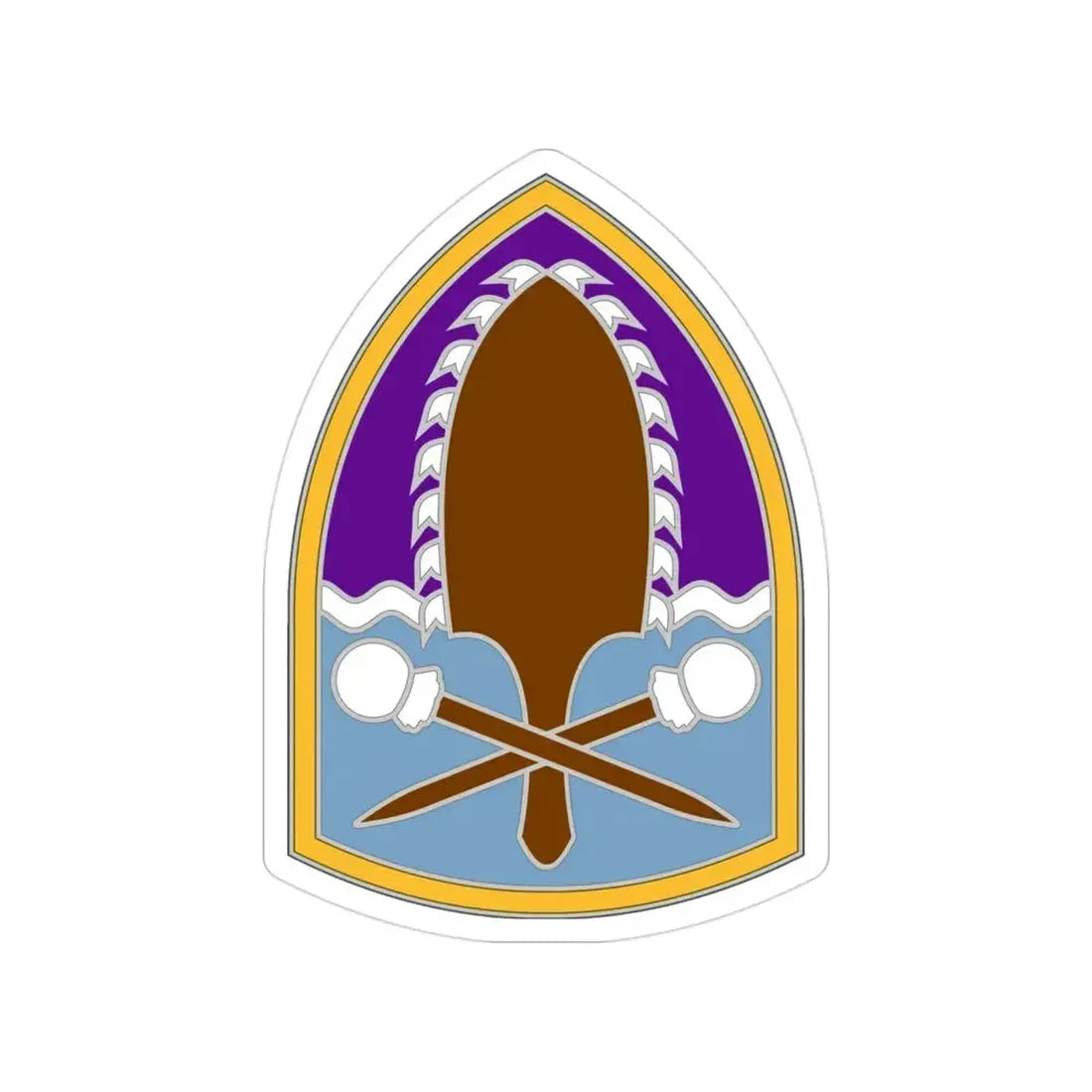 322 Civil Affairs Brigade (U.S. Army) Transparent STICKER Die-Cut Vinyl Decal 3 Inch - The Sticker Space