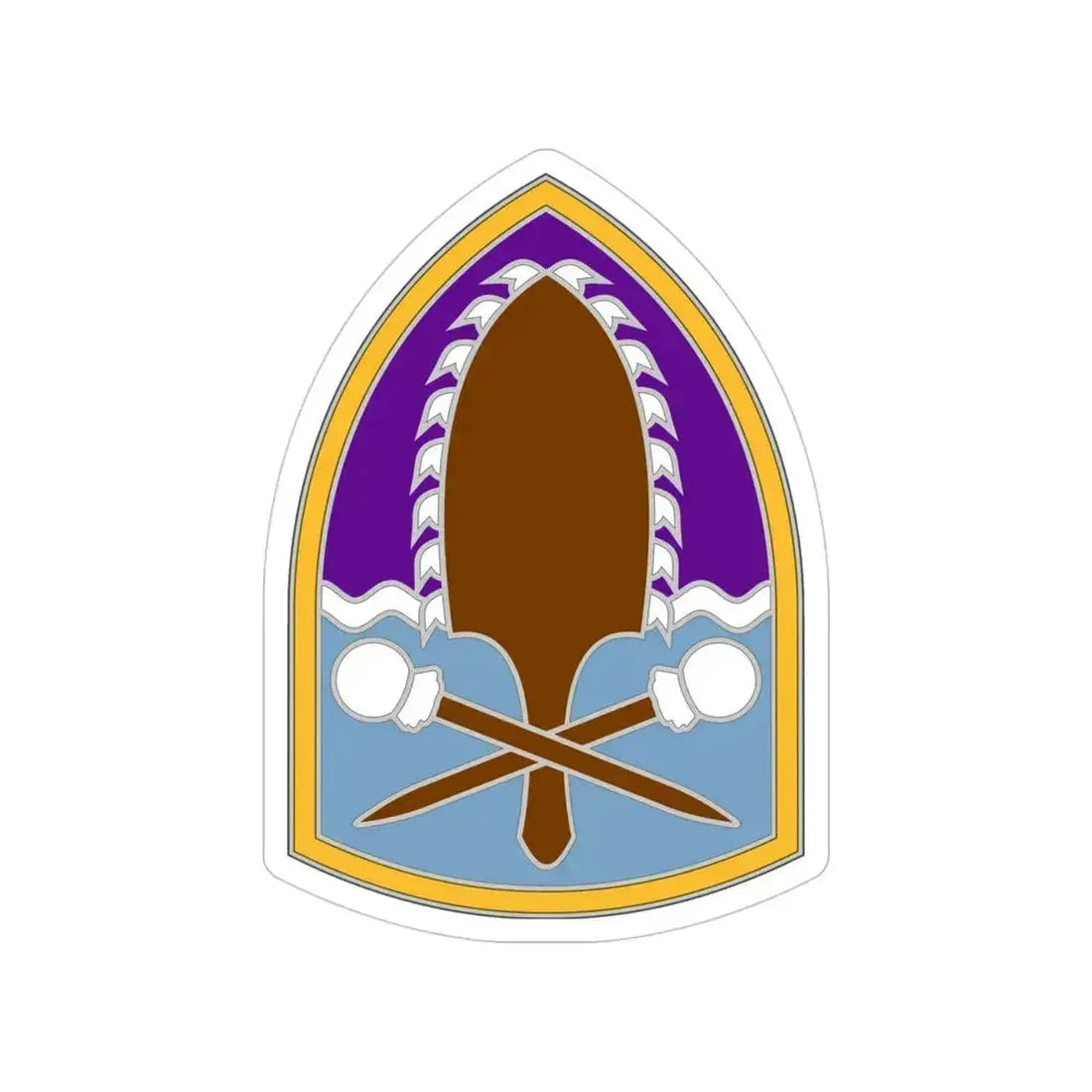 322 Civil Affairs Brigade (U.S. Army) Transparent STICKER Die-Cut Vinyl Decal 4 Inch - The Sticker Space