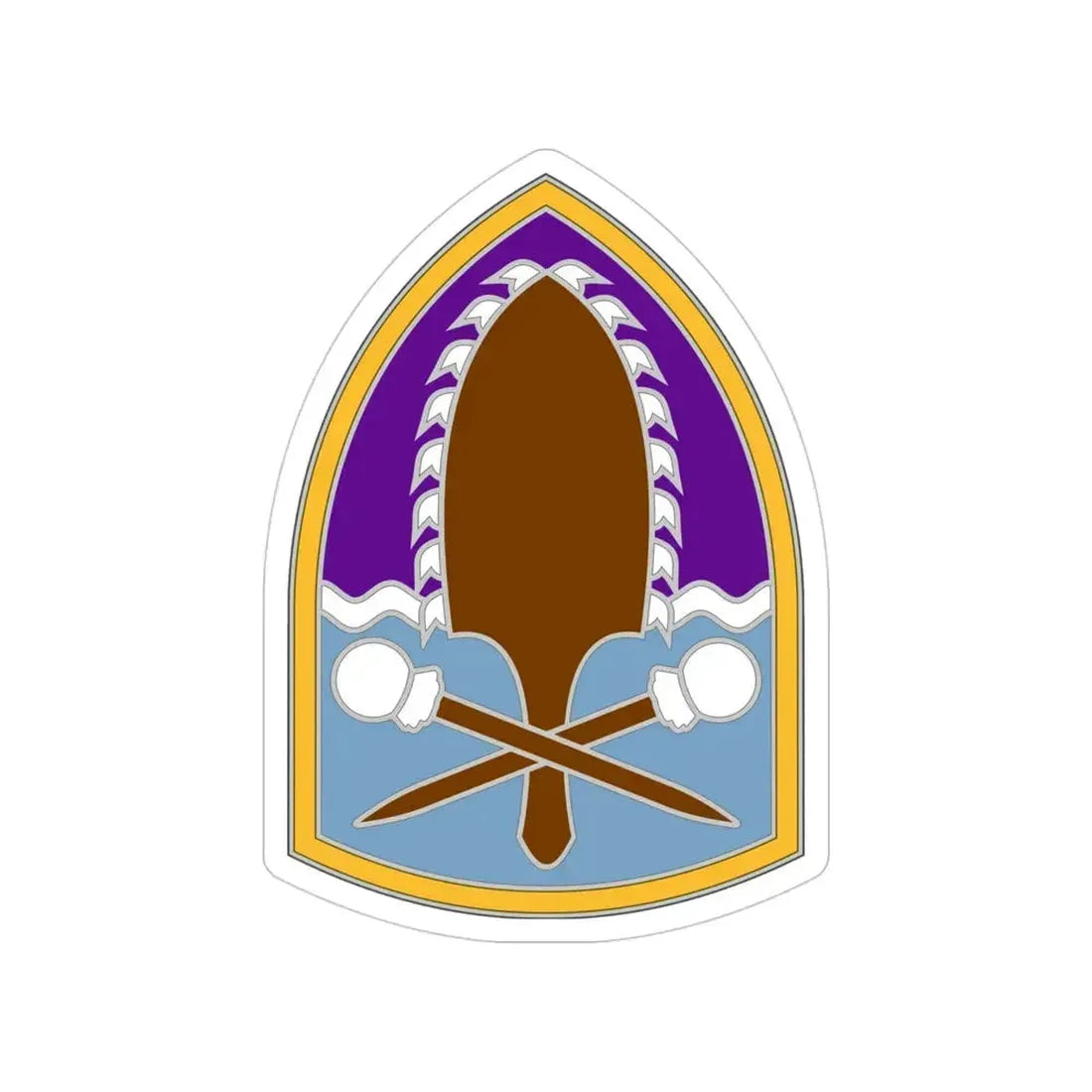 322 Civil Affairs Brigade (U.S. Army) Transparent STICKER Die-Cut Vinyl Decal 4 Inch - The Sticker Space