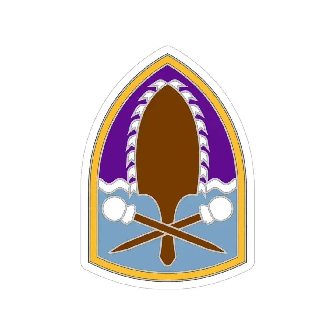 322 Civil Affairs Brigade (U.S. Army) Transparent STICKER Die-Cut Vinyl Decal 5 Inch - The Sticker Space