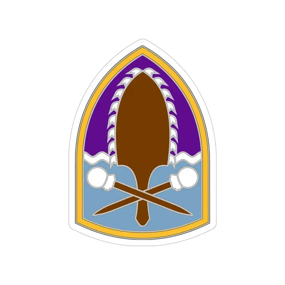 322 Civil Affairs Brigade (U.S. Army) Transparent STICKER Die-Cut Vinyl Decal 6 Inch - The Sticker Space