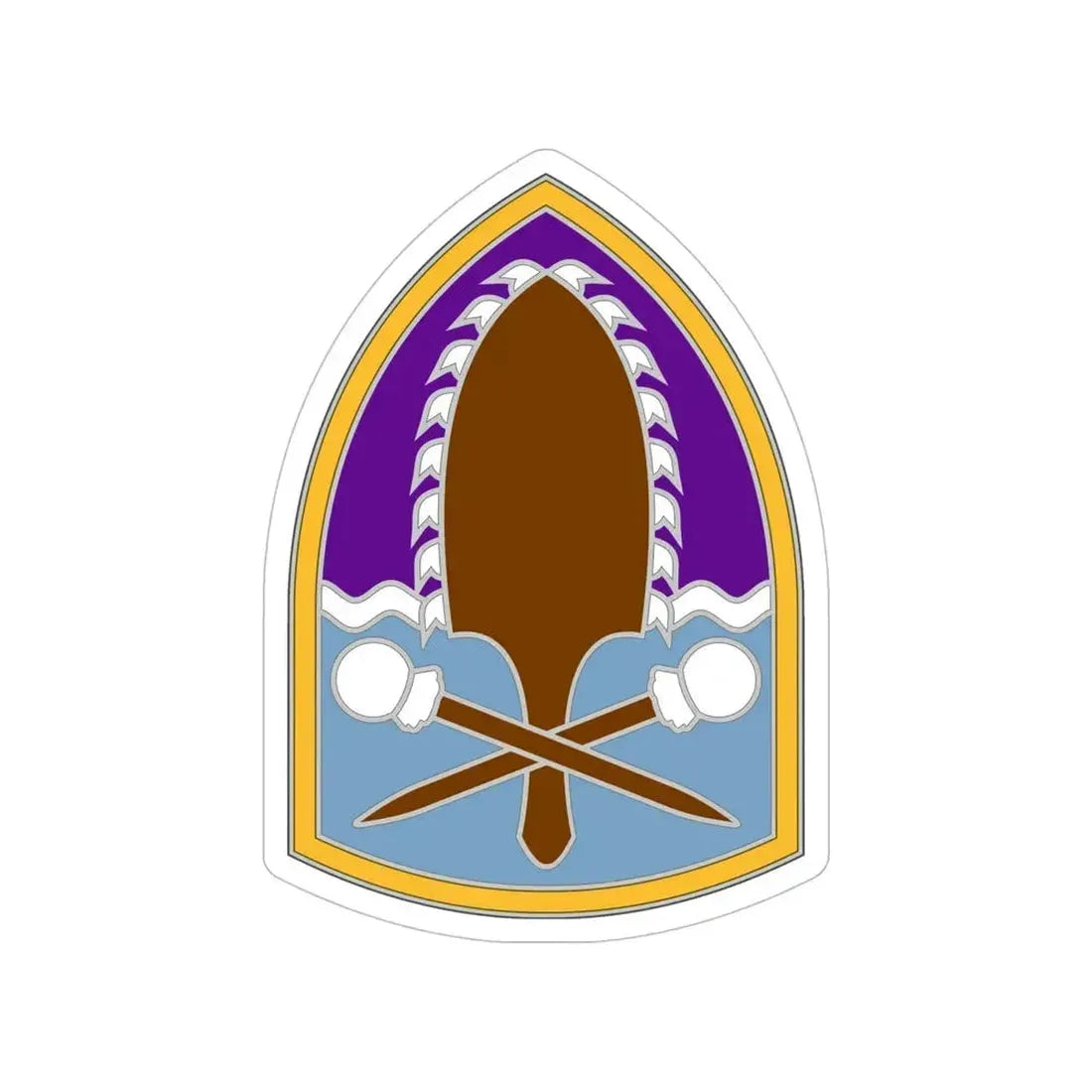 322 Civil Affairs Brigade (U.S. Army) Transparent STICKER Die-Cut Vinyl Decal 6 Inch - The Sticker Space