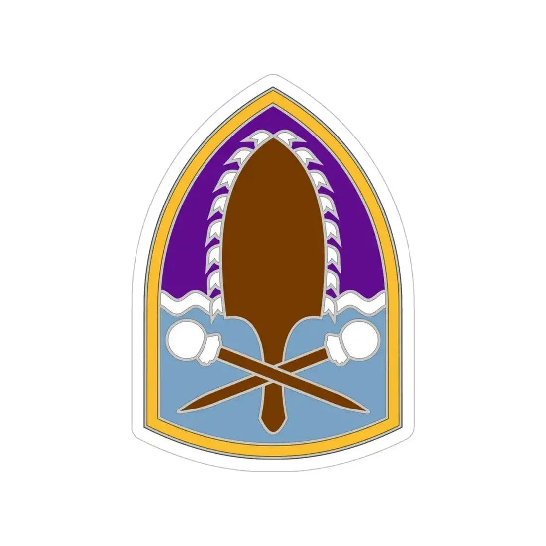 322 Civil Affairs Brigade (U.S. Army) Transparent STICKER Die-Cut Vinyl Decal - The Sticker Space