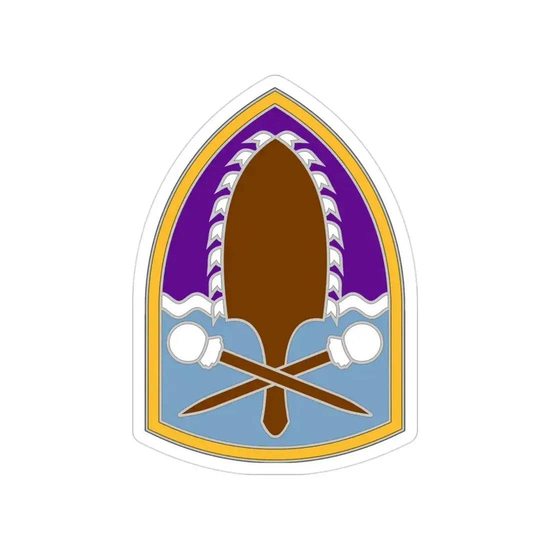 322 Civil Affairs Brigade (U.S. Army) Transparent STICKER Die-Cut Vinyl Decal - The Sticker Space