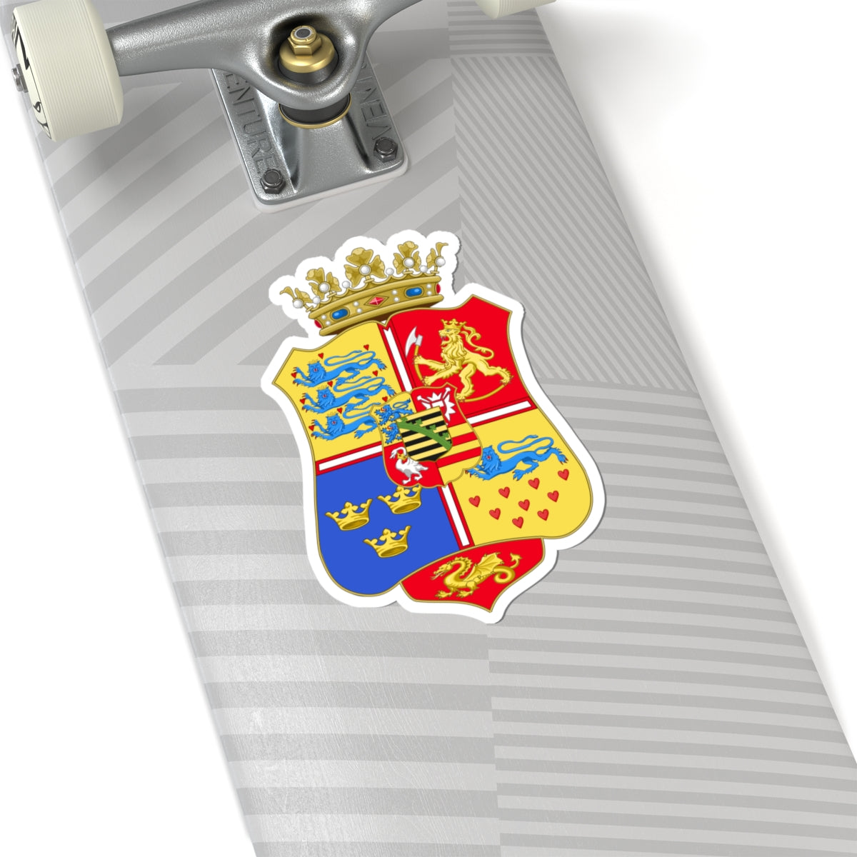 Armoiries de Dorothée de Saxe-Lauenbourg 1511-1571 (Denmark) (Coat of Arms) STICKER Vinyl Kiss-Cut Decal