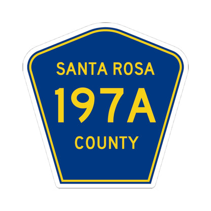 Santa Rosa County 197A (Florida) (Road Sign) STICKER Vinyl Kiss-Cut Decal