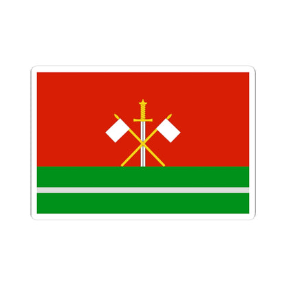 Flag of Monastyrschinsky rayon Smolensk oblast (Russia) STICKER Vinyl Kiss-Cut Decal