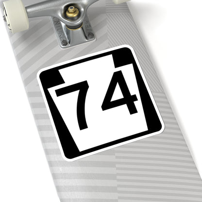 PA-74 (Pennsylvania) (Road Sign) STICKER Vinyl Kiss-Cut Decal