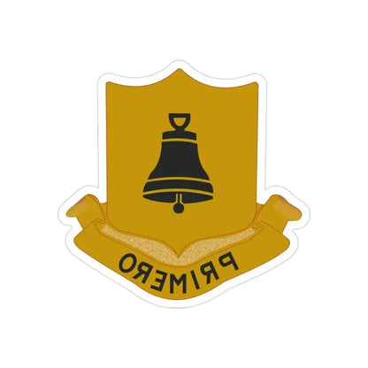 323 Cavalry Regiment (U.S. Army) REVERSE PRINT Transparent Die-Cut STICKER 3 Inch Die-Cut Transparent - The Sticker Space