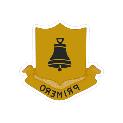 323 Cavalry Regiment (U.S. Army) REVERSE PRINT Transparent Die-Cut STICKER - The Sticker Space