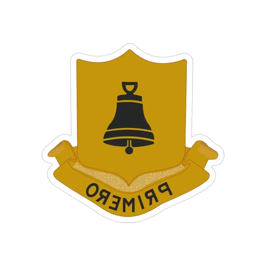 323 Cavalry Regiment (U.S. Army) REVERSE PRINT Transparent Die-Cut STICKER - The Sticker Space