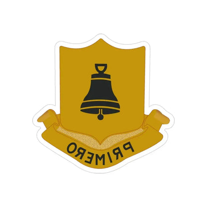 323 Cavalry Regiment (U.S. Army) REVERSE PRINT Transparent Die-Cut STICKER - The Sticker Space